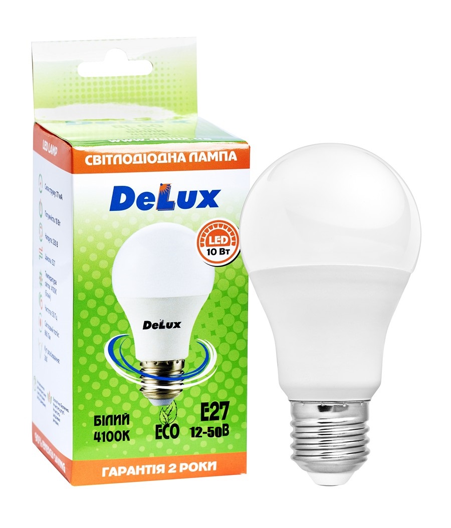 Лампа світлодіодна DELUX BL60 12-50В 10Вт 4100K Е27